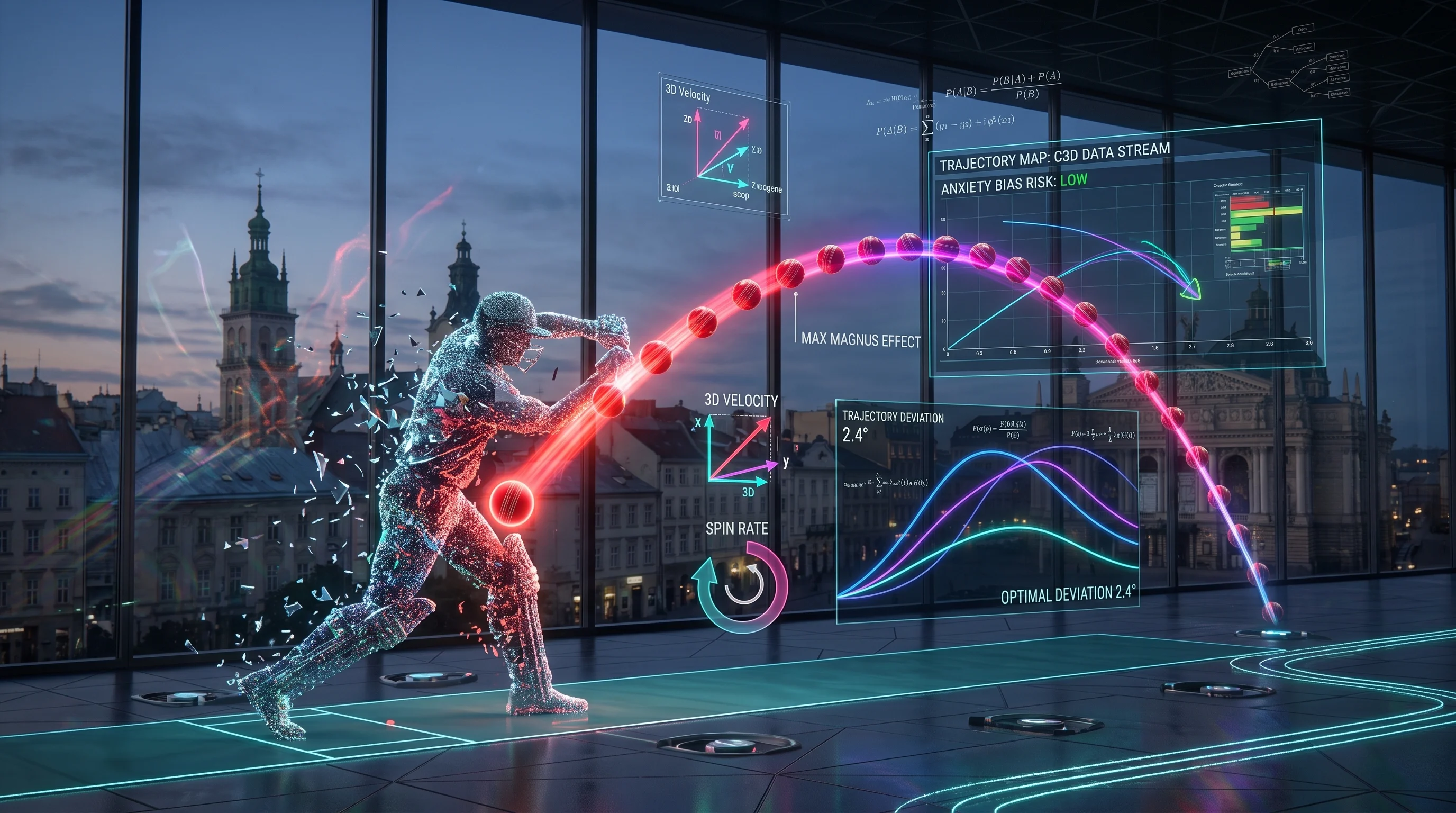 A fast sports action recorded with little motion blur